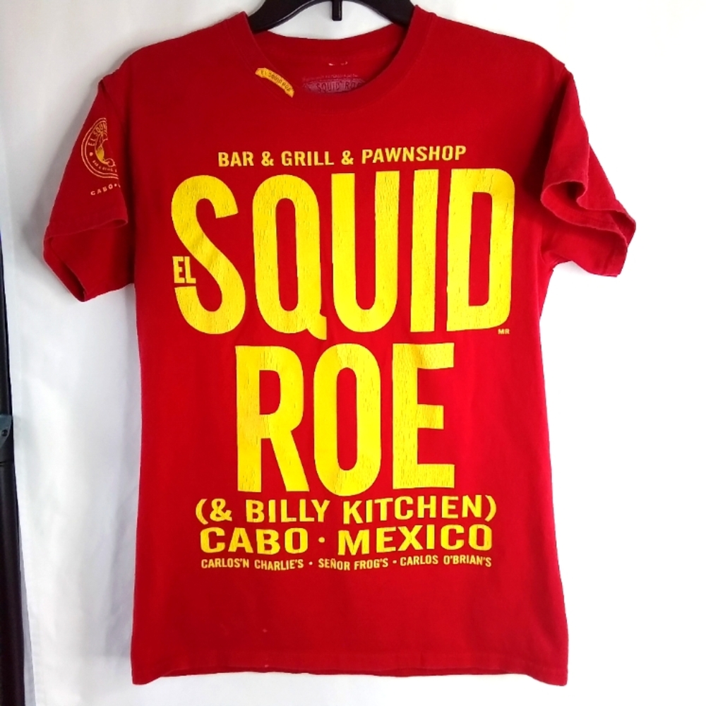 Squid Roe T-shirt Size small Red